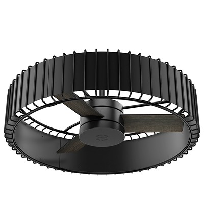 Hunter Fan Co Vault - 30in Matte Black + Gloss Black