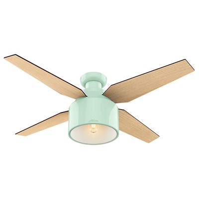 Hunter Fan Co Cranbrook 52in Low Profile Mint Green