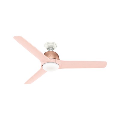 Hunter Fan Co Hunter 54 inch Norden Satin Copper Ceiling Fan with LED Light Kit and Handheld Remote Bronze/Brown