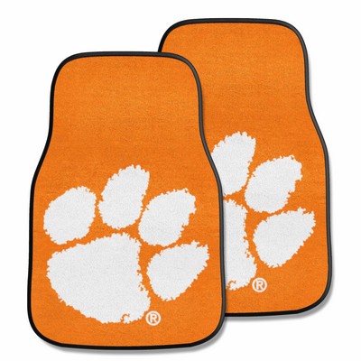 Fan Mats  LLC Clemson Tigers 2-pc Carpet Car Mat Set Orange