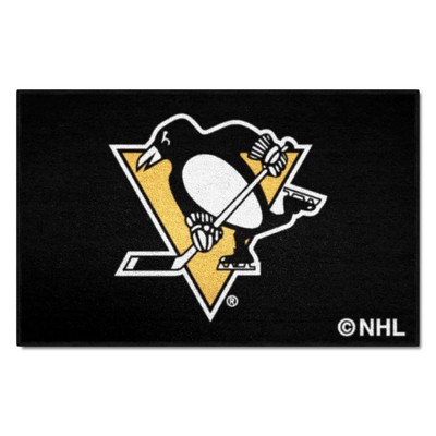 Fan Mats  LLC Pittsburgh Penguins Starter Mat Black