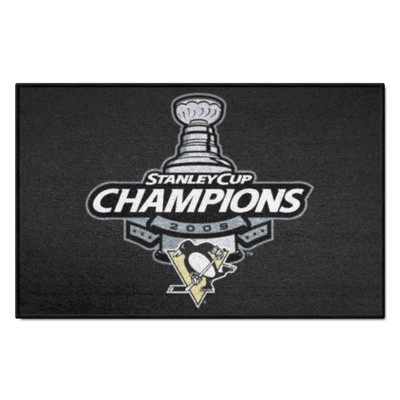 Fan Mats  LLC Pittsburgh Penguins Starter Mat Champions Black