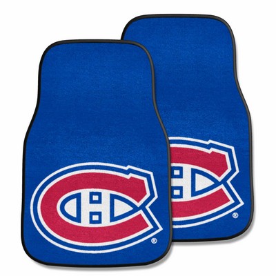 Fan Mats  LLC Montreal Canadiens 2-pc Carpet Car Mat Set Blue