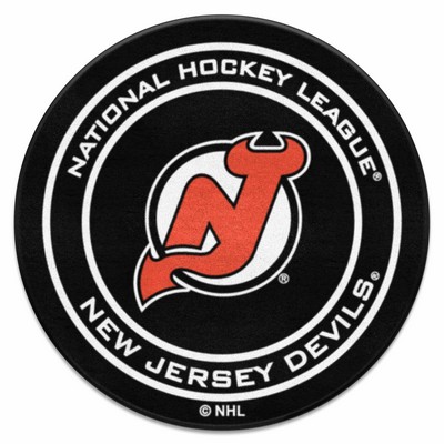 Fan Mats  LLC New Jersey Devils Puck Mat Black