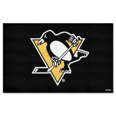 Fan Mats  LLC Pittsburgh Penguins Ulti-Mat Black