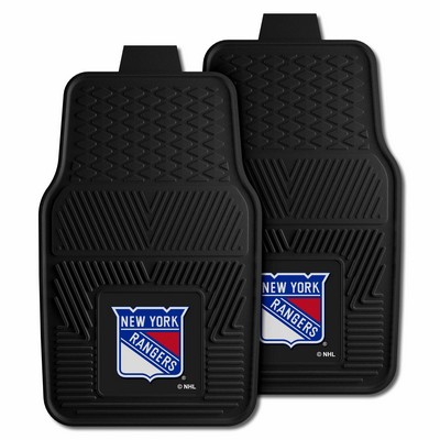 Fan Mats  LLC New York Rangers 2-pc Vinyl Car Mat Set Black