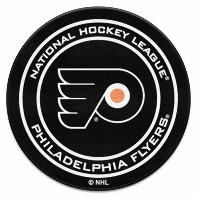 Fan Mats  LLC Philadelphia Flyers Puck Mat Black