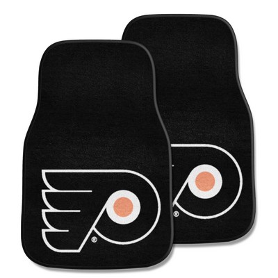 Fan Mats  LLC Philadelphia Flyers 2-pc Carpet Car Mat Set Black