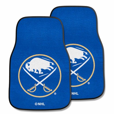 Fan Mats  LLC Buffalo Sabres 2-pc Carpet Car Mat Set Navy