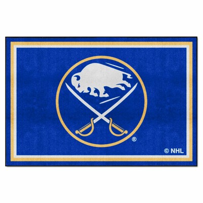 Fan Mats  LLC Buffalo Sabres 5x8 Rug Navy