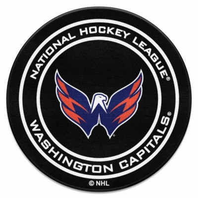 Fan Mats  LLC Washington Capitals Puck Mat Black