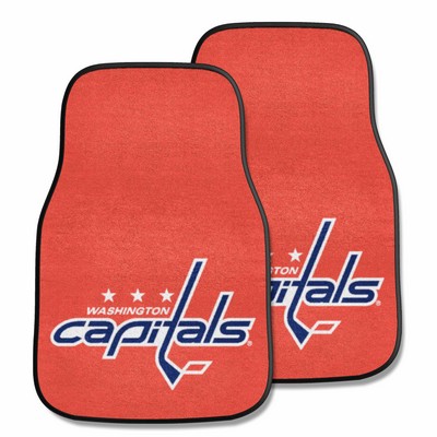 Fan Mats  LLC Washington Capitals 2-pc Carpet Car Mat Set Red