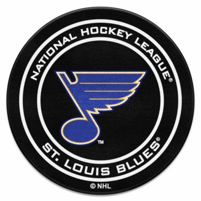 Fan Mats  LLC St. Louis Blues Puck Mat Black