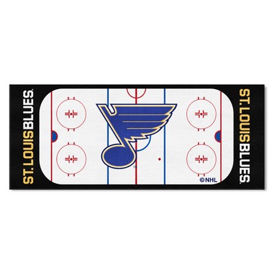 Fan Mats  LLC St. Louis Blues Rink Runner Royal