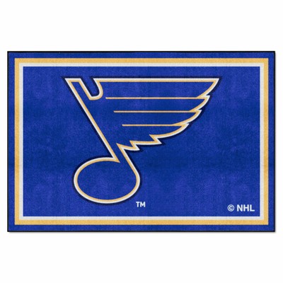 Fan Mats  LLC St. Louis Blues 5x8 Rug Royal