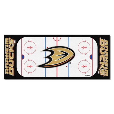 Fan Mats  LLC Anaheim Ducks Rink Runner Black