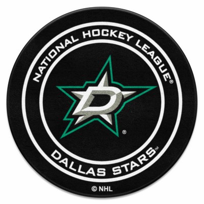 Fan Mats  LLC Dallas Stars Puck Mat Black