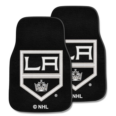 Fan Mats  LLC Los Angeles Kings 2-pc Carpet Car Mat Set Black