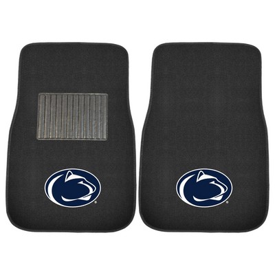 Fan Mats  LLC Penn State Nittany Lions 2-pc Embroidered Car Mat Set Black