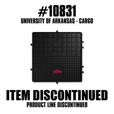 Fan Mats  LLC Arkansas Razorbacks Heavy Duty Vinyl Cargo Mat Black