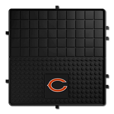 Fan Mats  LLC Chicago Bears Heavy Duty Vinyl Cargo Mat Black