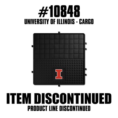 Fan Mats  LLC Illinois Illini Heavy Duty Vinyl Cargo Mat Black