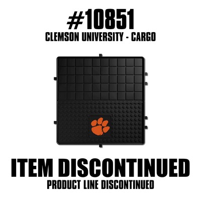 Fan Mats  LLC Clemson Tigers Heavy Duty Vinyl Cargo Mat Black