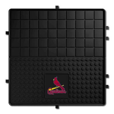 Fan Mats  LLC St. Louis Cardinals Heavy Duty Vinyl Cargo Mat Black