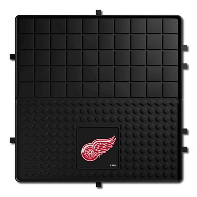 Fan Mats  LLC Detroit Red Wings Heavy Duty Vinyl Cargo Mat Black