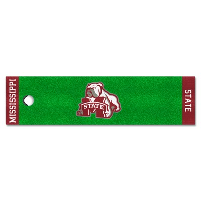 Fan Mats  LLC Mississippi State Bulldogs Putting Green Mat Green