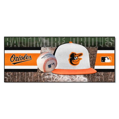 Fan Mats  LLC Baltimore Orioles Baseball Runner Green