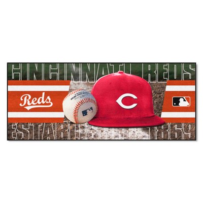 Fan Mats  LLC Cincinnati Reds Baseball Runner Green