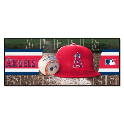 Fan Mats  LLC Los Angeles Angels Baseball Runner Green