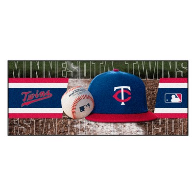 Fan Mats  LLC Minnesota Twins Baseball Runner Navy