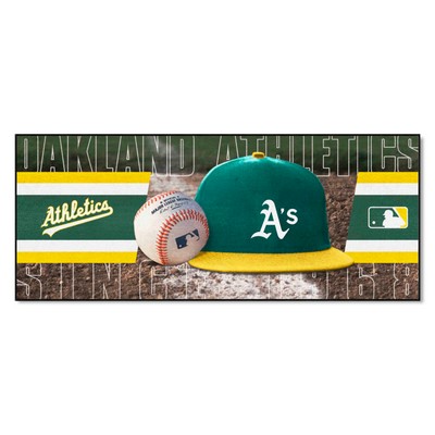 Fan Mats  LLC Oakland Athletics Baseball Runner Green