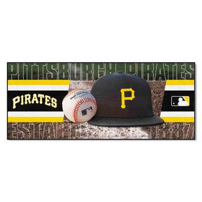 Fan Mats  LLC Pittsburgh Pirates Baseball Runner Green