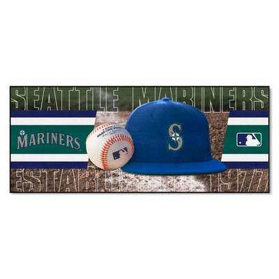 Fan Mats  LLC Seattle Mariners Baseball Runner Green