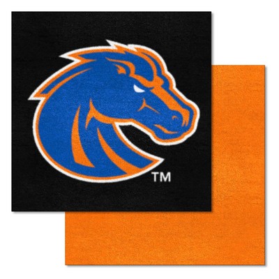 Fan Mats  LLC Boise State Broncos Team Carpet Tiles Black