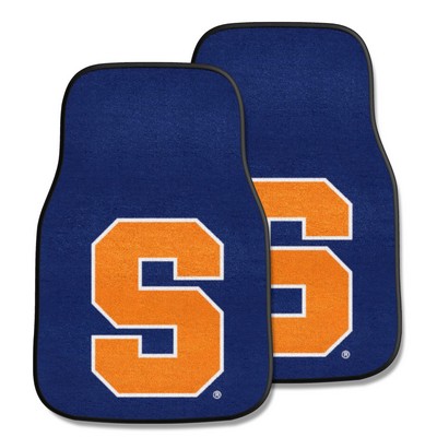 Fan Mats  LLC Syracuse Orange 2-pc Carpet Car Mat Set Blue