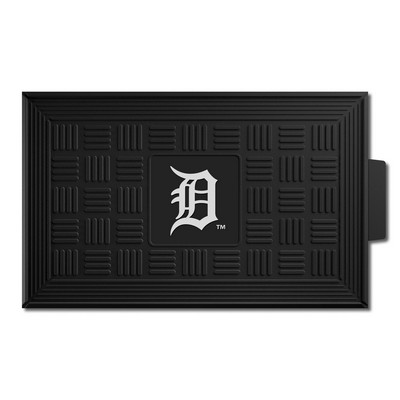 Fan Mats  LLC Detroit Tigers Medallion Door Mat Black