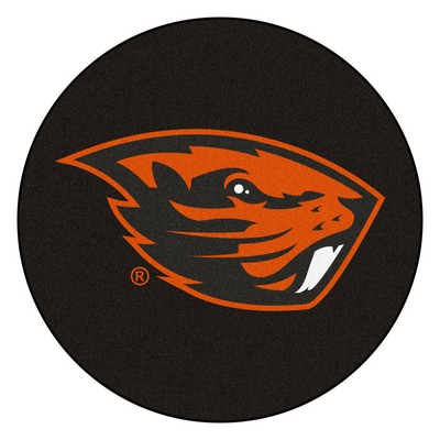 Fan Mats  LLC Oregon State Beavers Puck Mat Black