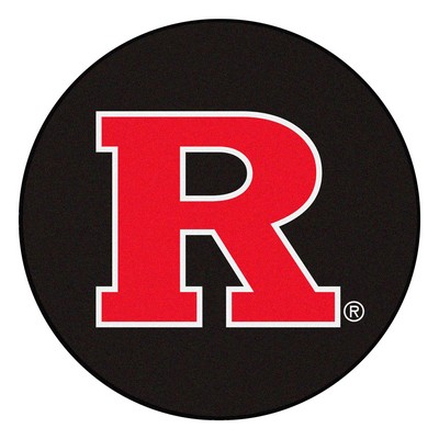 Fan Mats  LLC Rutgers Scarlett Knights Puck Mat Black