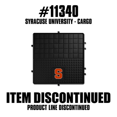 Fan Mats  LLC Syracuse Orange Heavy Duty Vinyl Cargo Mat Black