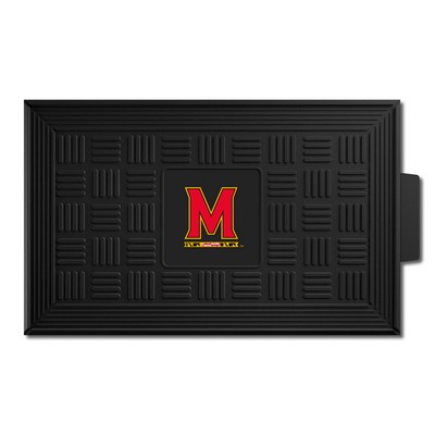 Fan Mats  LLC Maryland Terrapins Medallion Door Mat Black