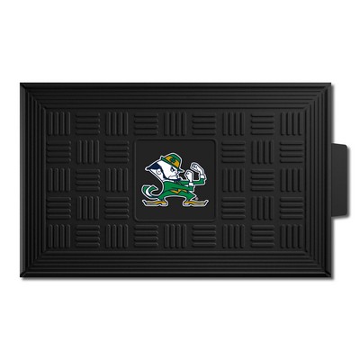 Fan Mats  LLC Notre Dame Fighting Irish Medallion Door Mat Black