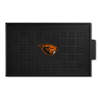 Fan Mats  LLC Oregon State Beavers Medallion Door Mat Black