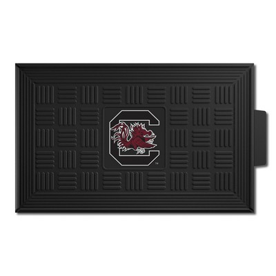 Fan Mats  LLC South Carolina Gamecocks Medallion Door Mat Black