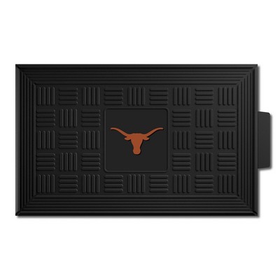 Fan Mats  LLC Texas Longhorns Medallion Door Mat Black