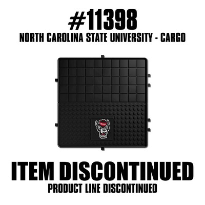 Fan Mats  LLC NC State Wolfpack Heavy Duty Vinyl Cargo Mat Black