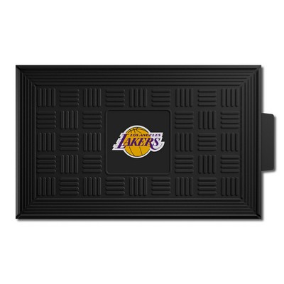 Fan Mats  LLC Los Angeles Lakers Medallion Door Mat Black